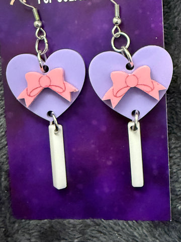 Pastel lollipop acrylic earrings