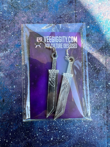 Buster acrylic earrings