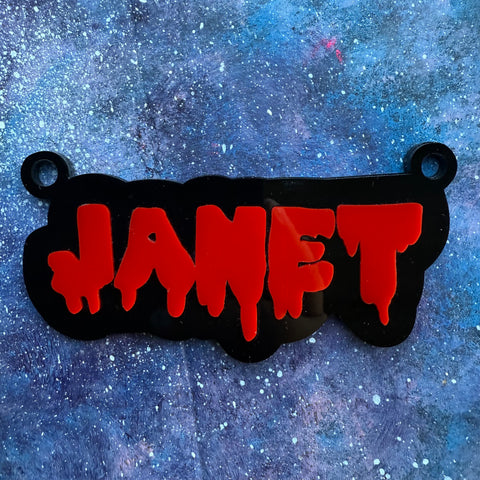 Creature of the Night Custom Name Necklace or Keyring