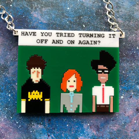ARCHIVED  IT Crowd Acrylic Necklace