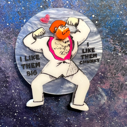 I like them Chunky Acrylic brooch