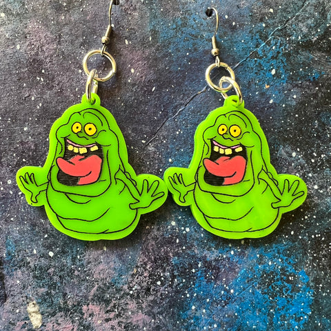 Slimer Acrylic Earrings