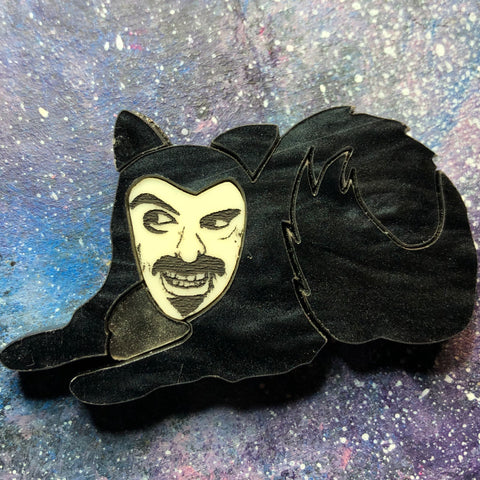 ARCHIVED PREORDER Vlad Cat Acrylic Brooch BooGiggity Day 16
