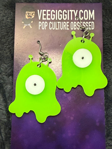 Head Parasite acrylic earrings