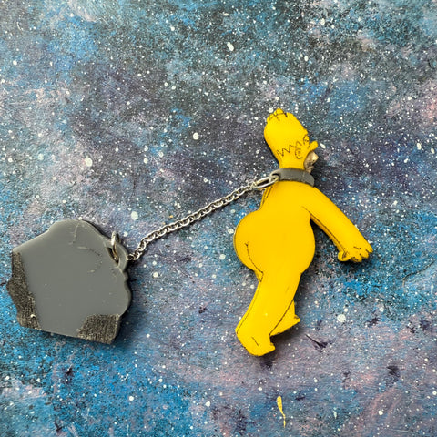 Stone of shame Acrylic brooches
