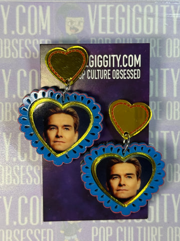 Homelander Frilly Hearts Earrings
