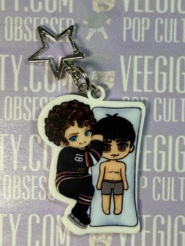 Hollanov double sided acrylic keyring