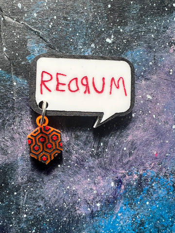 RedRum Acrylic Quote Brooch