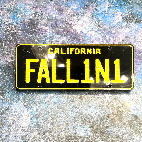 FALL1N1 license plate Acrylic brooch