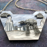 ARCHIVED Hoth Scene Acrylic Statement necklace
