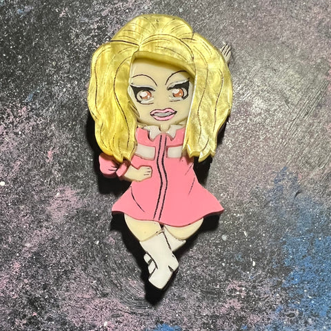 Trixie Acrylic Brooch
