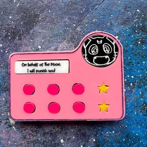 PREORDER Pink Communicator Acrylic Brooch