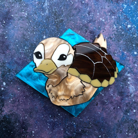 TurtleDuck Acrylic Brooch