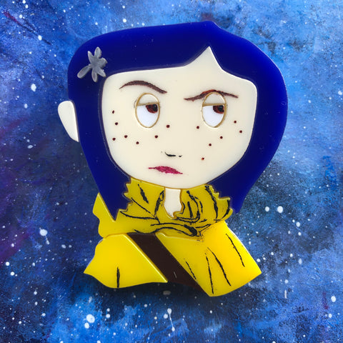 ARCHIVED Coraline Acrylic Brooch