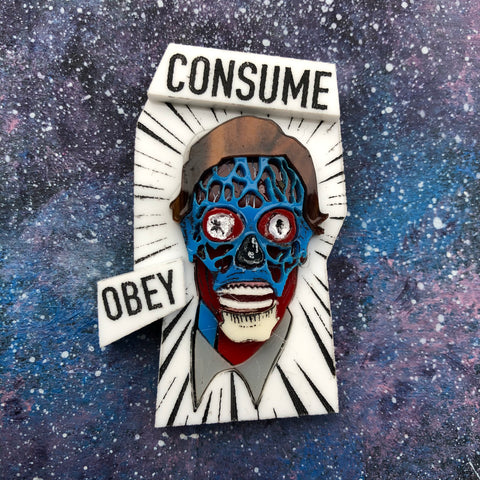 PREORDER They Live Acrylic Brooch BooGiggity Day 20