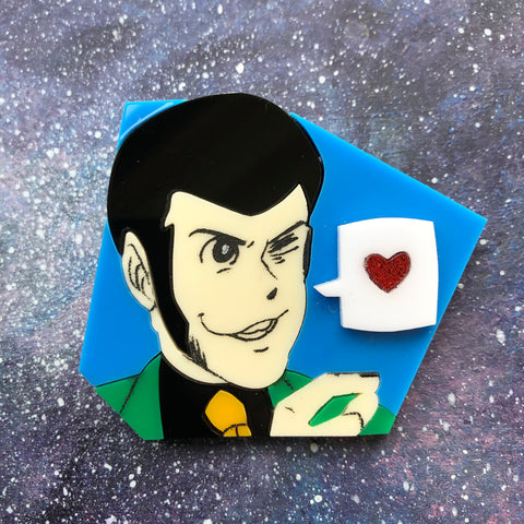 LUPIN the 3rd Acrylic brooch