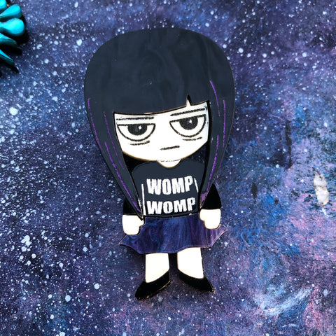 Womp womp Vee Acrylic Brooch