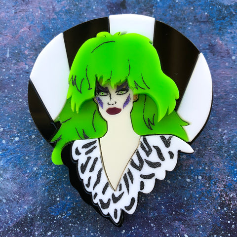 ARCHIVED Pizazz Acrylic Brooch Jem and the Holograms Misfits