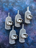 Bender Acrylic Brooch Limited Run Robot Cartoon