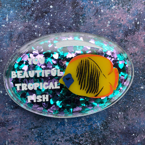 You Beautiful Tropical Fish Acrylic Brooch