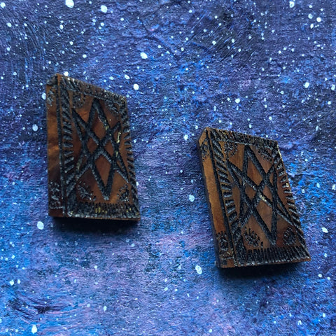 Men of Letters Key box Stud Earrings supernatural