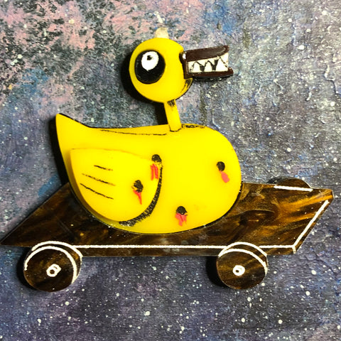 Duckpire Acrylic brooch