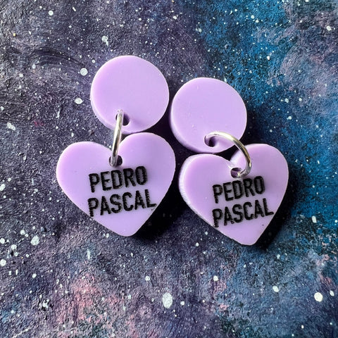 Pedro Pascal SweetHeart Acrylic stud Earrings