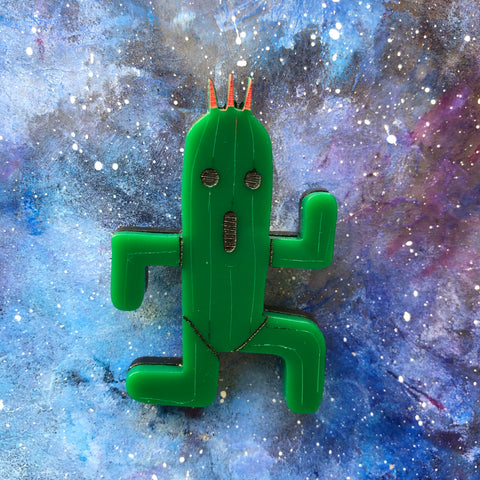 ARCHIVED Cactuar Acrylic Brooch