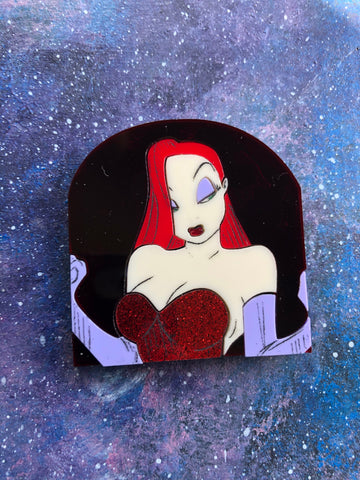 Jessica Rabbit Revamp Acrylic Brooch