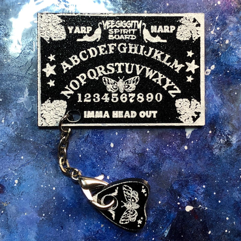 VeeGiggity Spirit Board Acrylic Brooch Interactive